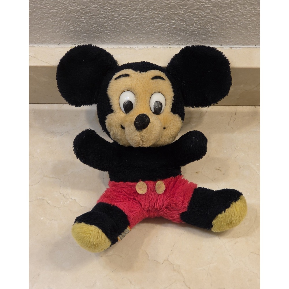 1960s Mickey Mouse‎ Plushy 7" Walt Disney No Rips